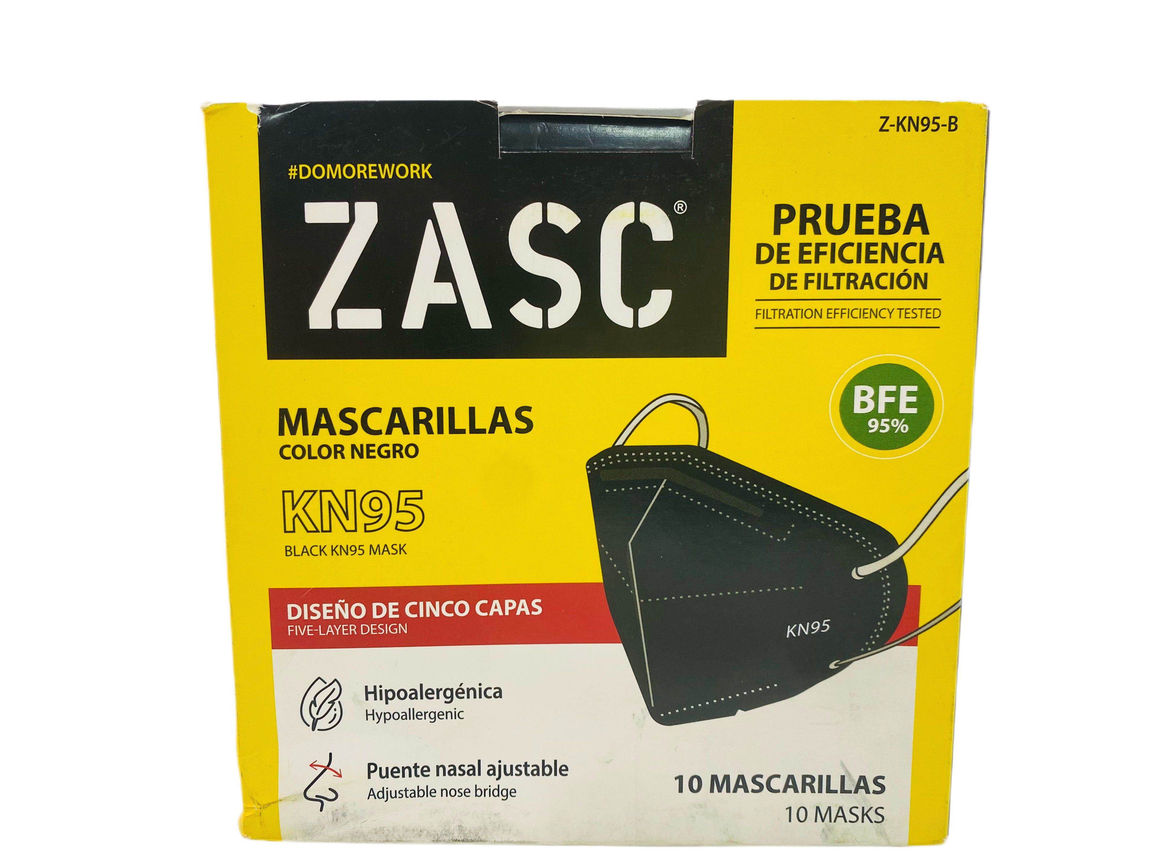 TAPABOCAS NEGRO KN95 (10) TAPABOCAS NEGRO KN95 (10)
